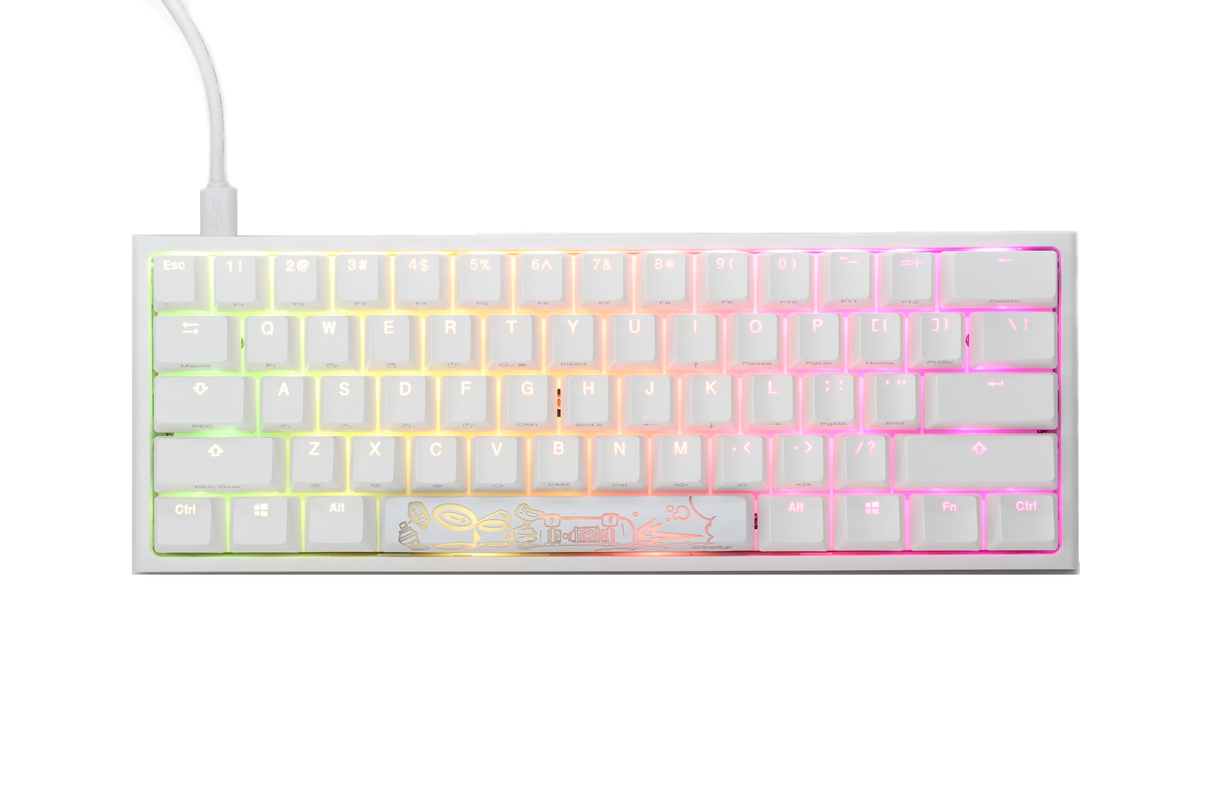 Ducky One2 Mini White RGB Full-Size Mechanical Keyboard at ONEofZERO