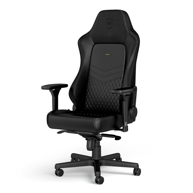 noblechairs HERO Gaming Chair - Black - Real Leather