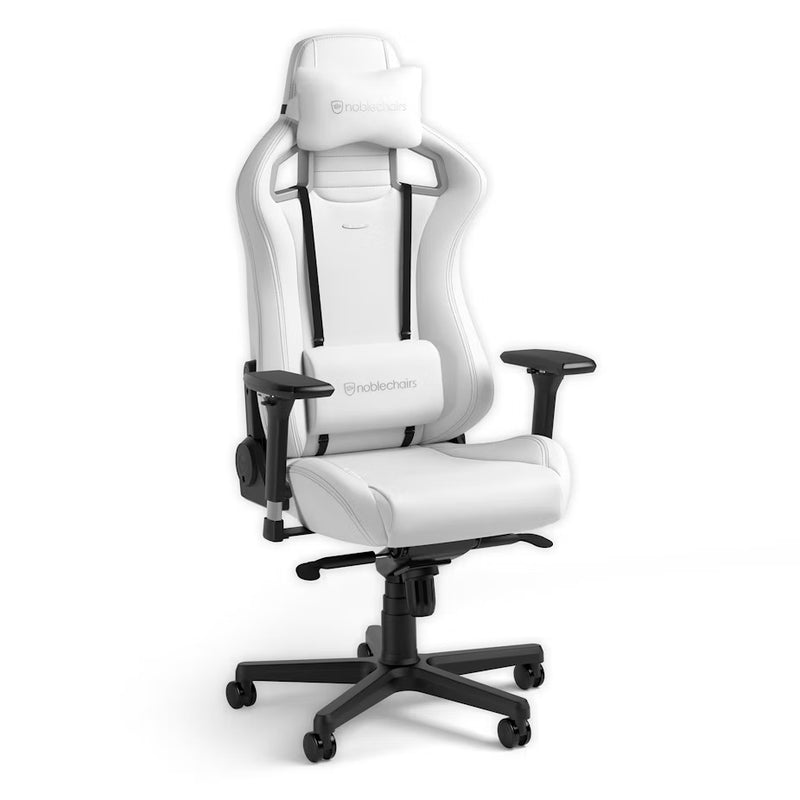 noblechairs EPIC Gaming Chair - White Edition - High-Tech Faux Vegan Leather