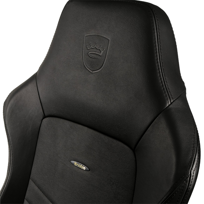 noblechairs HERO Gaming Chair - Black - Real Leather