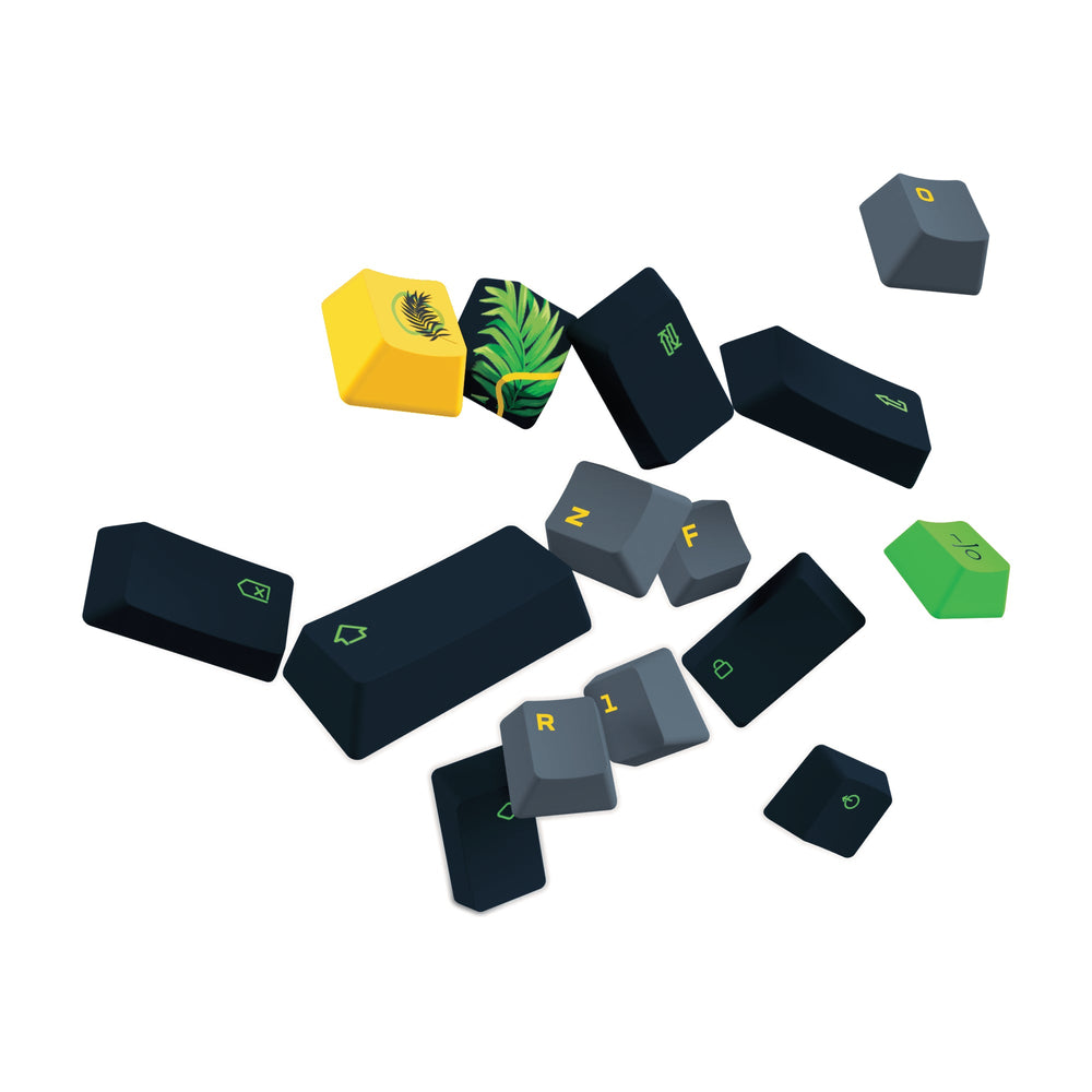 ONEofZERO Custom Keycap Set - Dye Sublimation PBT - Jungle Green