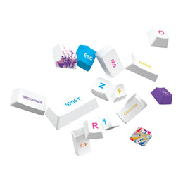 ONEofZERO Custom Keycap Set - Dye Sublimation PBT - Happy Accidents