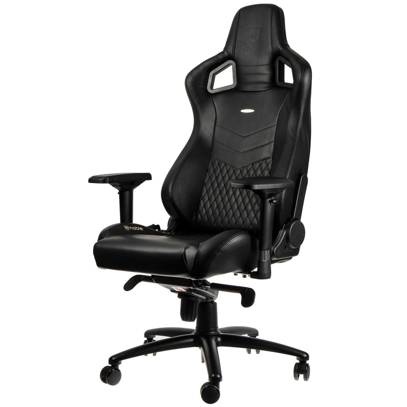 noblechairs EPIC Gaming Chair - Black - Real Leather