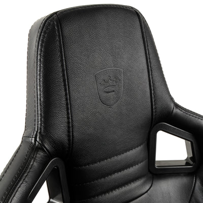 noblechairs EPIC Gaming Chair - Black - Real Leather
