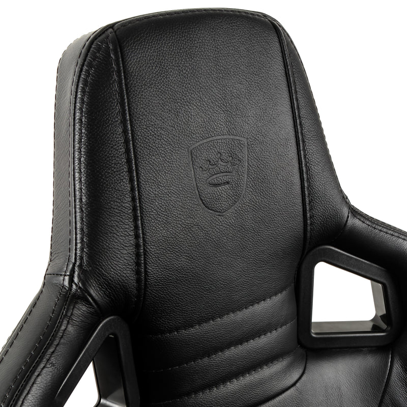 noblechairs EPIC Gaming Chair - Black - Real Leather