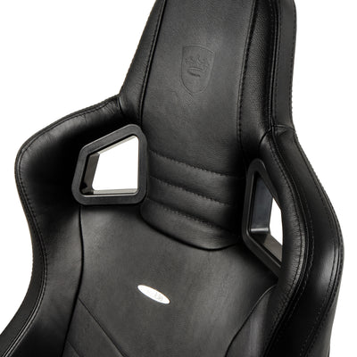noblechairs EPIC Gaming Chair - Black - Real Leather