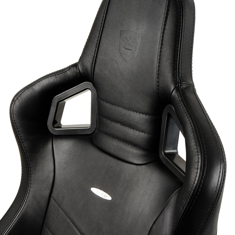 noblechairs EPIC Gaming Chair - Black - Real Leather