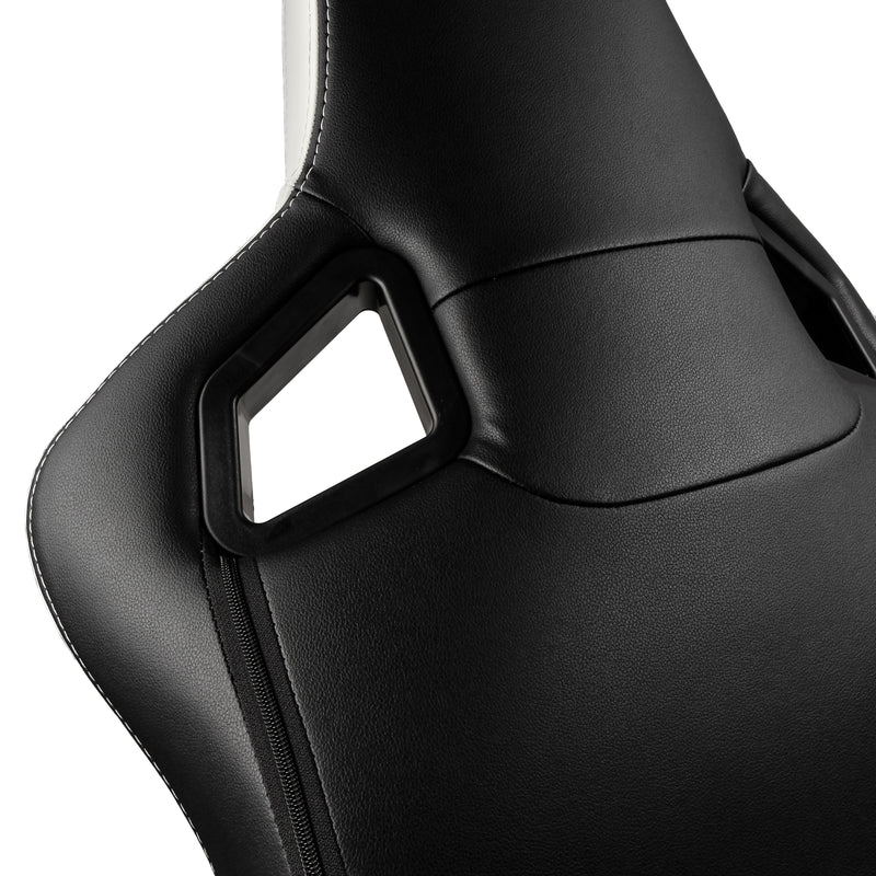 noblechairs EPIC Gaming Chair - Black/Red/ White - Real Leather