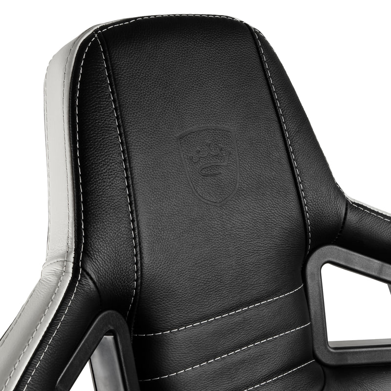 noblechairs EPIC Gaming Chair - Black/Red/ White - Real Leather