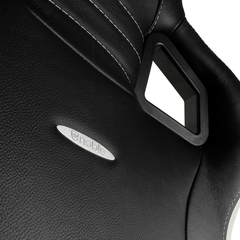 noblechairs EPIC Gaming Chair - Black/Red/ White - Real Leather