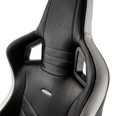noblechairs EPIC Gaming Chair - Black/Red/ White - Real Leather