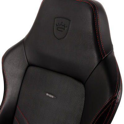 noblechairs HERO Gaming Chair - Black and Red - PU Leather