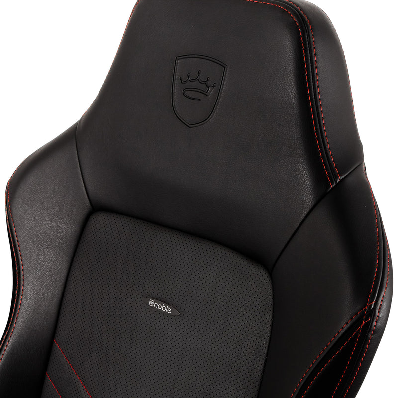 noblechairs HERO Gaming Chair - Black and Red - PU Leather