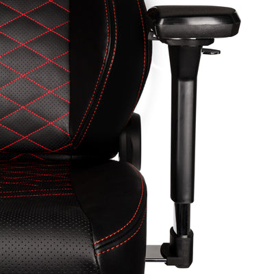 noblechairs HERO Gaming Chair - Black and Red - PU Leather