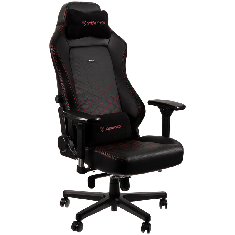 noblechairs HERO Gaming Chair - Black and Red - PU Leather