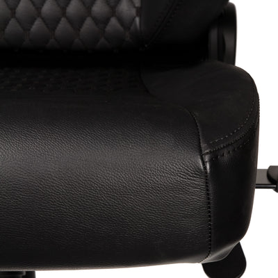 noblechairs HERO Gaming Chair - Black - Real Leather