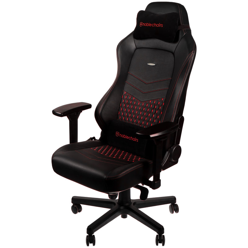 noblechairs HERO Gaming Chair - Black and Red - Real Leather
