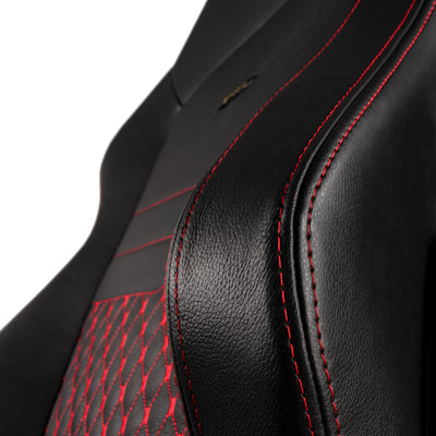 noblechairs HERO Gaming Chair - Black and Red - Real Leather
