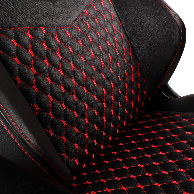noblechairs HERO Gaming Chair - Black and Red - Real Leather