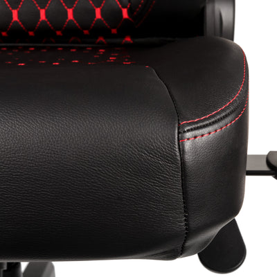 noblechairs HERO Gaming Chair - Black and Red - Real Leather
