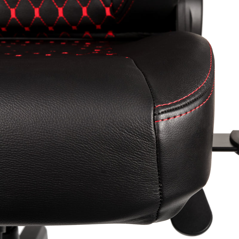 noblechairs HERO Gaming Chair - Black and Red - Real Leather