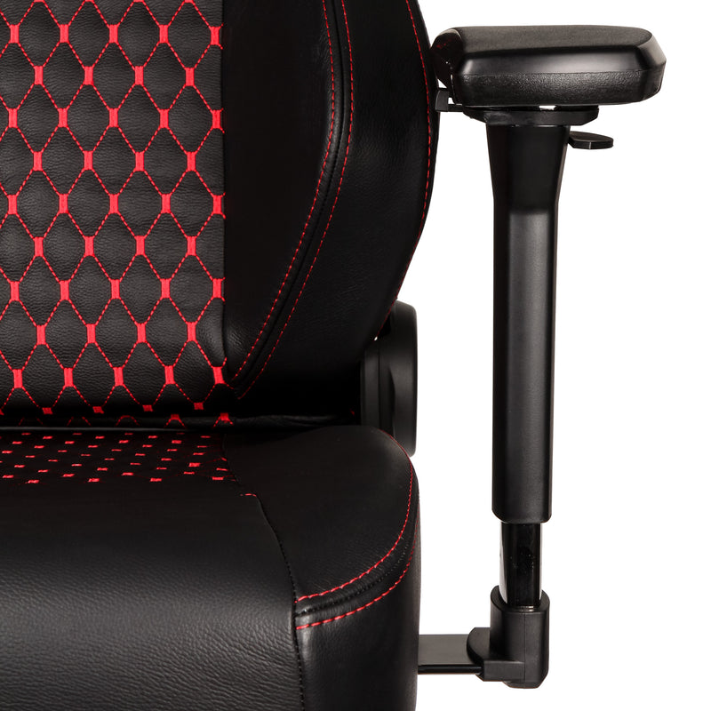 noblechairs HERO Gaming Chair - Black and Red - Real Leather