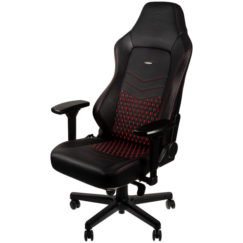 noblechairs HERO Gaming Chair - Black and Red - Real Leather