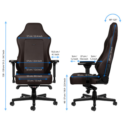 noblechairs HERO Gaming Chair - Java Edition - High-Tech Faux Vegan Leather