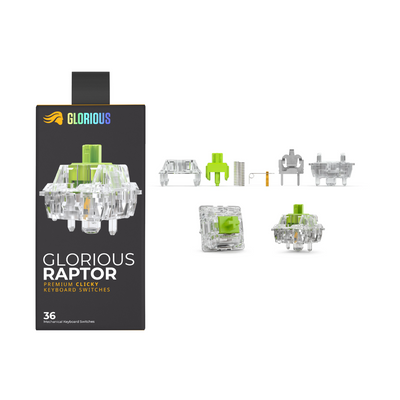 3 Pack - Glorious Raptor Switches Pre-Lubed