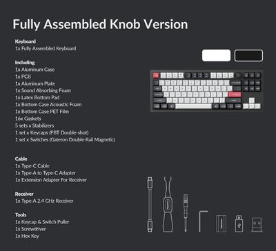 Keychron Q3 HE Hall Effect Mechanical Keyboard (Shell White)