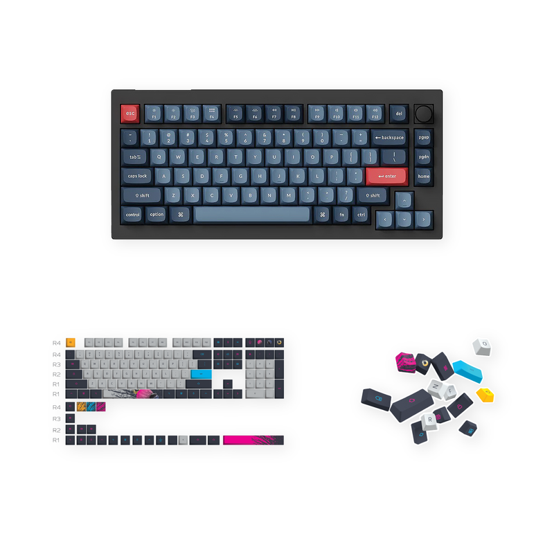 🔥 Keychron V1 Max Keyboard + ONEofZERO Echo Keycap Bundle