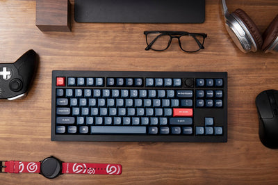 Keychron V3 Max Wireless Mechanical Keyboard (Carbon Black, Jupiter Red Switch)