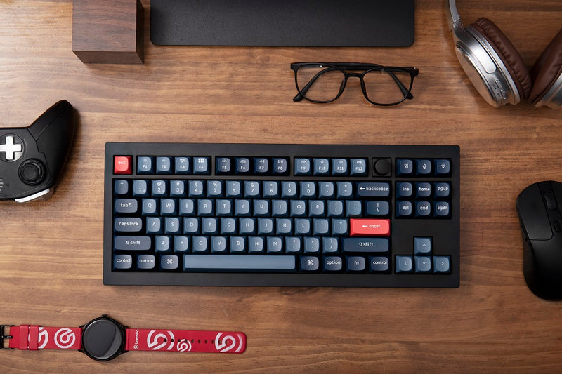 Keychron V3 Max Wireless Mechanical Keyboard (Carbon Black, Jupiter Red Switch)