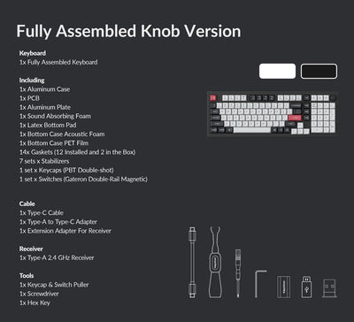 Keychron Q5 HE Hall Effect Mechanical Keyboard (Carbon Black)