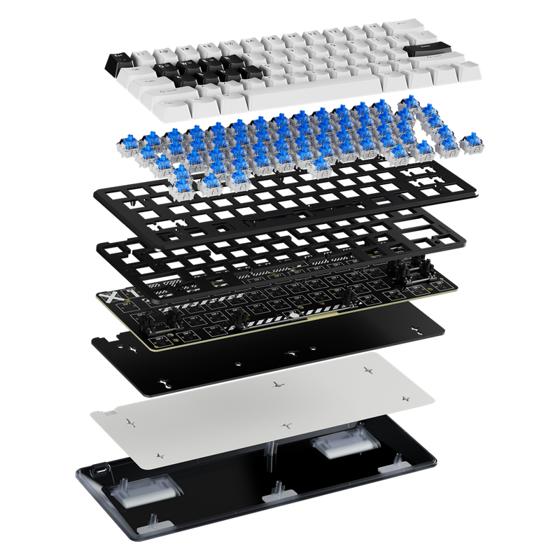 Pulsar PCMK 3 HE 60 - White - 60% Hall Effect Mechanical Gaming Keyboard