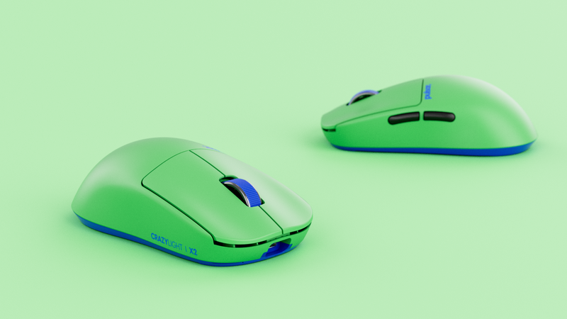 Pulsar X2 CrazyLight Gaming Mouse - Aqua Zest - Mini (Size 1)