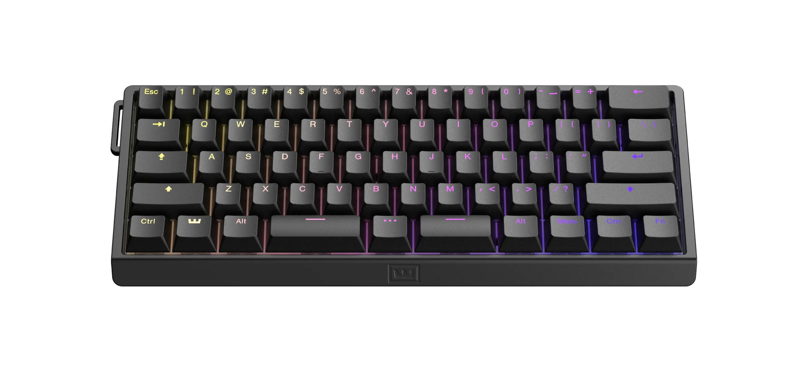 Wooting 60HE v2 - Split Spacebar - Aluminum Black – ONEofZERO