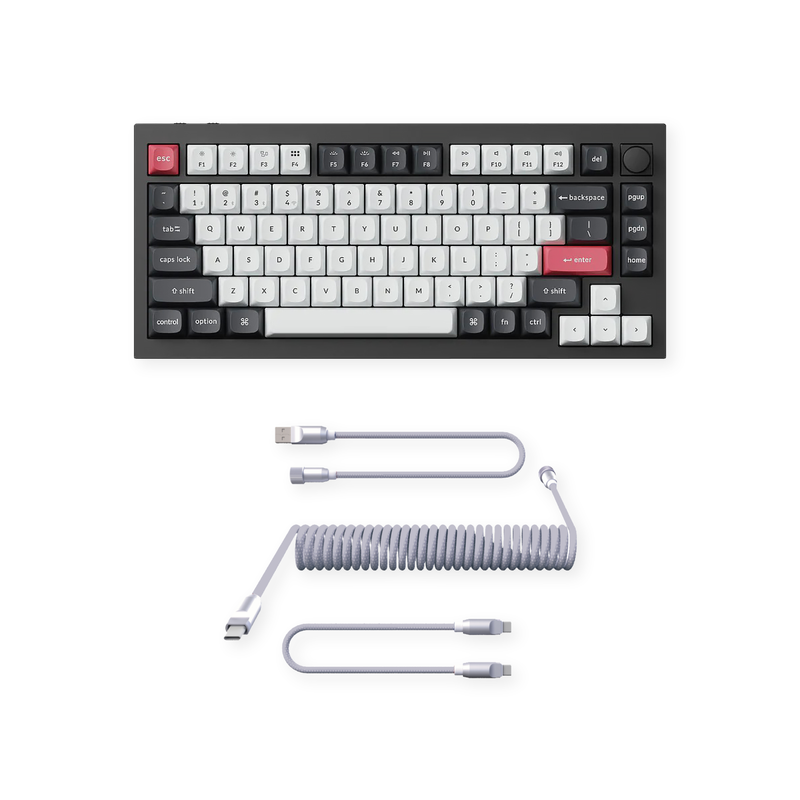 🔥 Keychron Q1 HE Keyboard + ONEofZERO Pro Modular Keyboard Cable Bundle