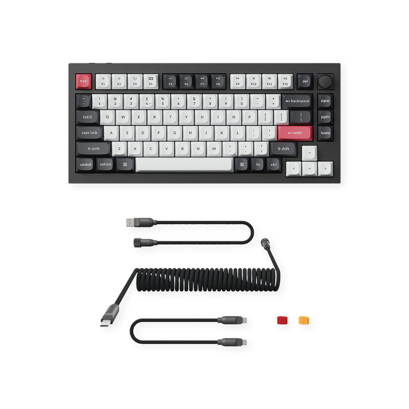 🔥 Keychron Q1 HE Keyboard + ONEofZERO Pro Modular Keyboard Cable Bundle