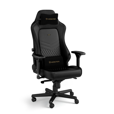 noblechairs HERO Gaming Chair - Black - Real Leather