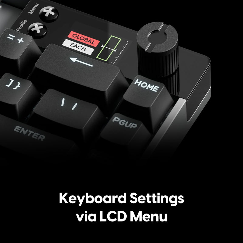 Pulsar eS HE 70 Black - 70% Hall Effect Mechanical Gaming Keyboard