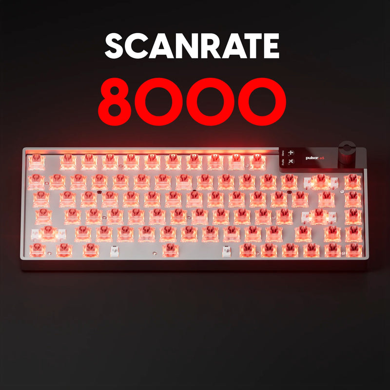 Pulsar eS HE 70 Black - 70% Hall Effect Mechanical Gaming Keyboard