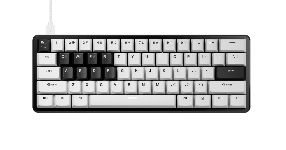 Pulsar PCMK 3 HE 60 - White - 60% Hall Effect Mechanical Gaming 