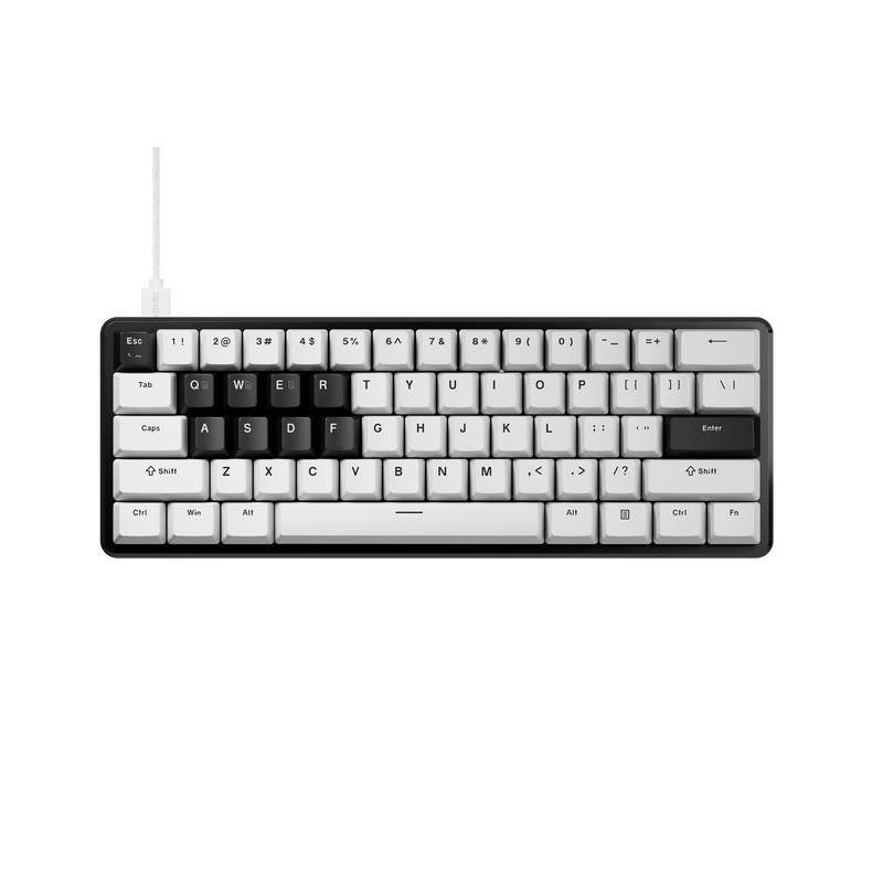 Pulsar PCMK 3 HE 60 - White - 60% Hall Effect Mechanical Gaming Keyboard