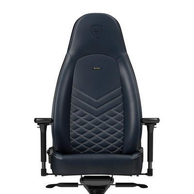 noblechairs ICON Gaming Chair - Midnight Blue and Graphite - Real Leather