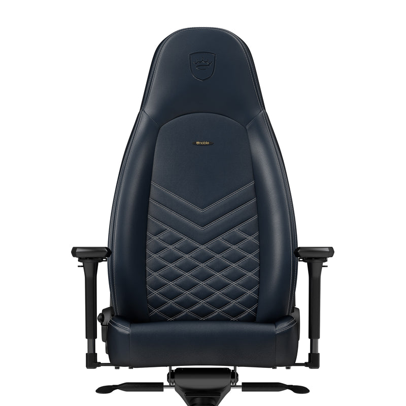 noblechairs ICON Gaming Chair - Midnight Blue and Graphite - Real Leather