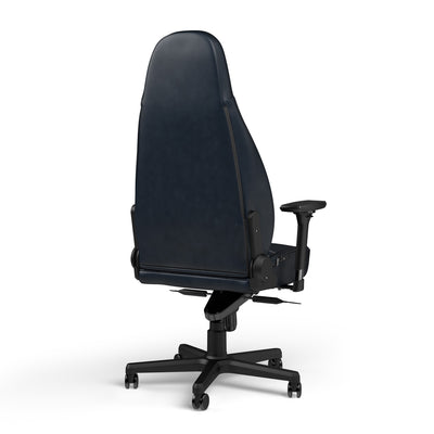 noblechairs ICON Gaming Chair - Midnight Blue and Graphite - Real Leather