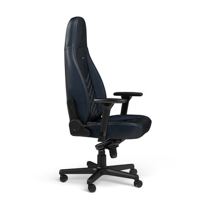 noblechairs ICON Gaming Chair - Midnight Blue and Graphite - Real Leather