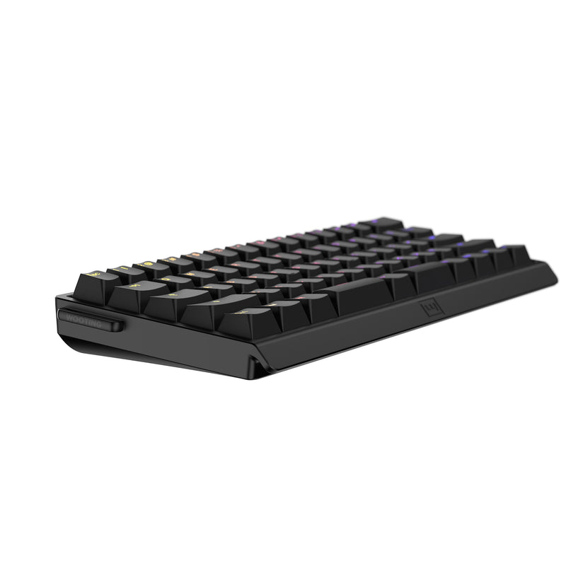 Wooting 60HE v2 アルミニウムケース Black 分割スペースバー Wooting 60HE v2 アルミニウムケース Black 分割スペースバー Wooting