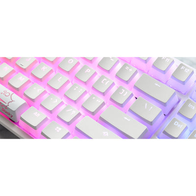 White RGB Pudding PBT Keycap Set